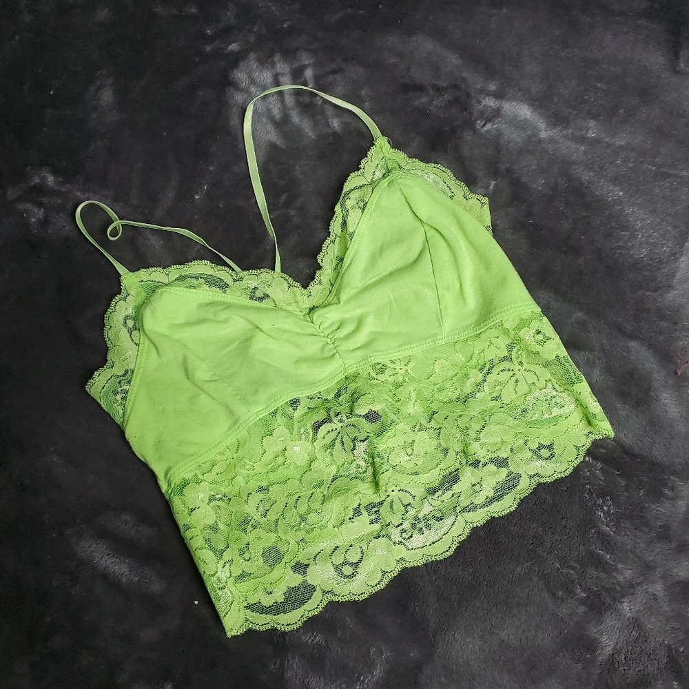 Lime Lace Bando